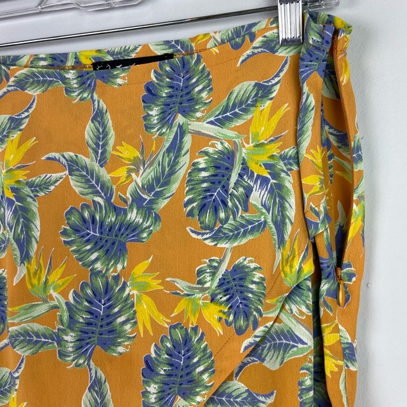 For Love & Lemons Yellow Tropical Leaf Mini Skirt - Picture 5 of 8